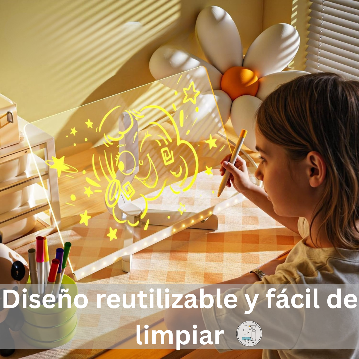 Pizarra LED Mágica de Escritura Creativa